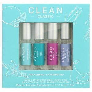 Clean Classic Rollerball Layering Set, Women’s Christmas Gift Stocking Stuffers